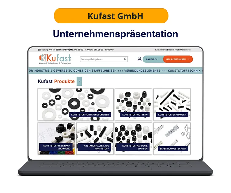 Unternehmenspräsentation: Kufast GmbH – Technische Kunststoffteile und Verbindungselemente für Industrie und Gewerbe